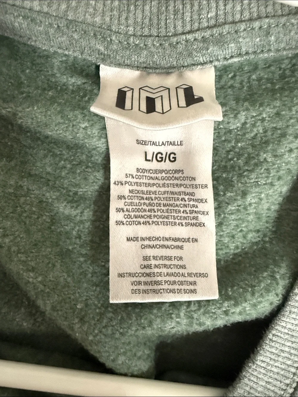 Relaxed Crewneck Sweatshirt with Botanical Print - Sage Green - Picture 5 of 6